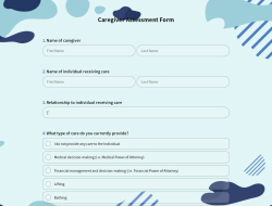 Caregiver Assessment Form 