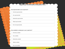 Supervisor Performance Evaluation