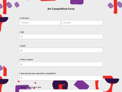 Art Competition Form