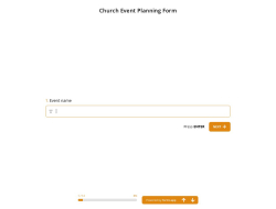 Church Event Planning Form 