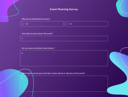 Event Planning Survey 