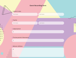Event Recording Form 