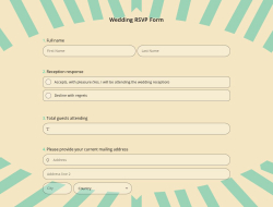 Wedding RSVP Form 