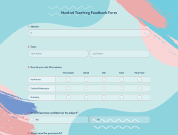 Medical Teaching Feedback Form