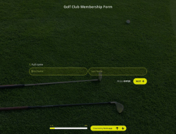 Golf Club Membership Form