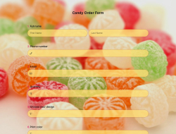 Candy Order Form