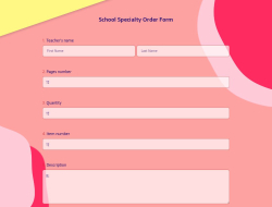 School Specialty Order Form