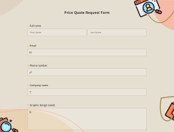 Price Quote Request Form