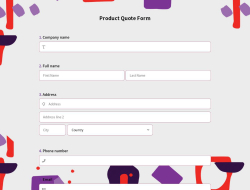 Product Quote Form