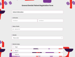 General Dentist Patient Registration Form