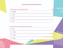 Food Preferences Questionnaire