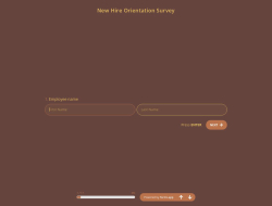 New Hire Orientation Survey