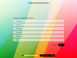 Vendor Satisfaction Survey