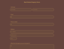 Real Estate Enquiry Form