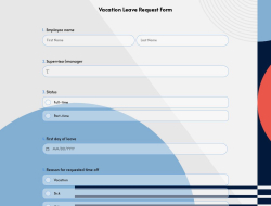 Vacation Leave Request Form