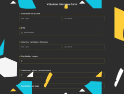 Volunteer Interview Form