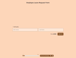 Employee Leave Request Form