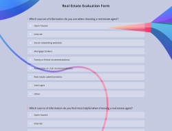 Real Estate Evaluation Form