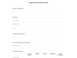 Proposal Evaluation Form