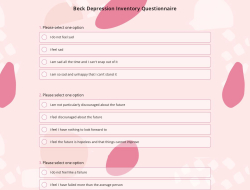 Beck Depression Inventory Questionnaire