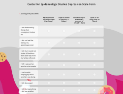 Center for Epidemiologic Studies Depression Scale Form