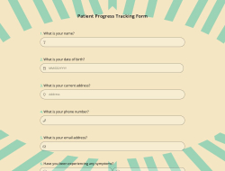 Patient Progress Tracking Form