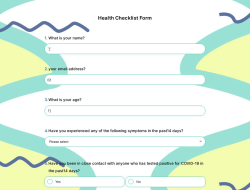 Health Checklist Form