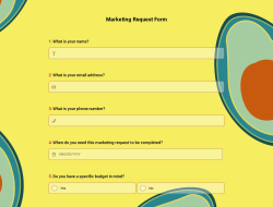 Marketing Request Form