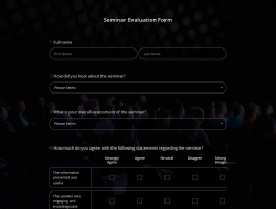 Seminar Evaluation Form Template