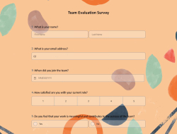 Team Evaluation Survey