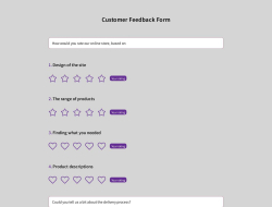 Customer Feedback Form