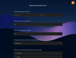 Marketing Intake Form