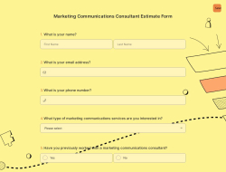 Marketing Communications Consultant Estimate Form