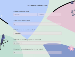 UX Designer Estimate Form