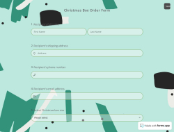 Christmas Box Order Form