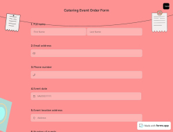 Catering Event Order Form