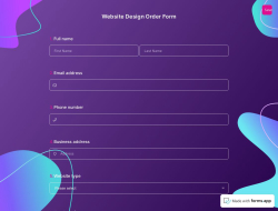 Website Design Order Form