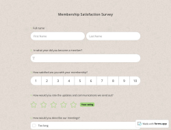 Membership Satisfaction Survey