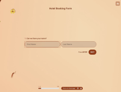 Hotel Booking Form Template