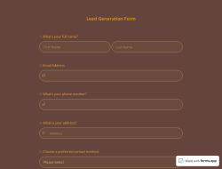 Lead Generation Form Template