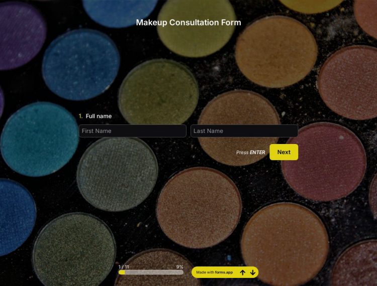 Makeup Consultation Form