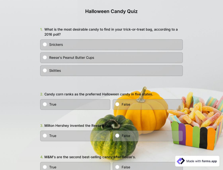 Halloween Candy Quiz