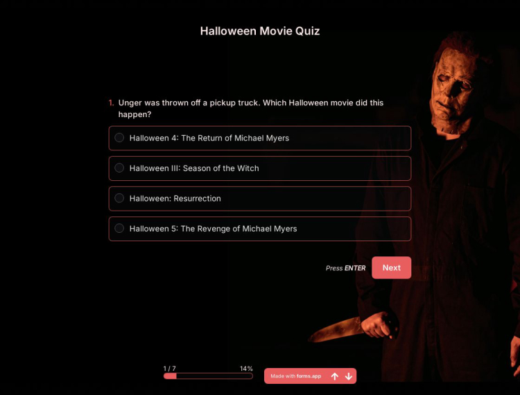 Halloween Movie Quiz