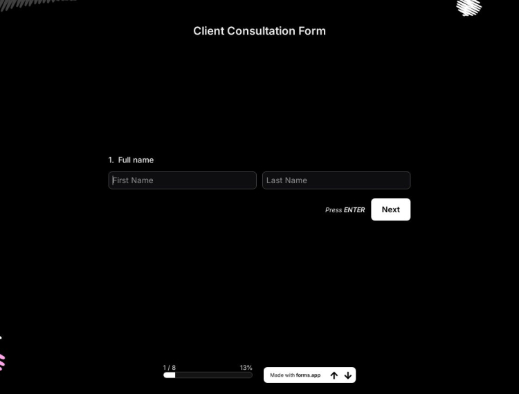 Client Consultation Form Template