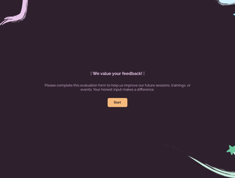 Event Evaluation Form
