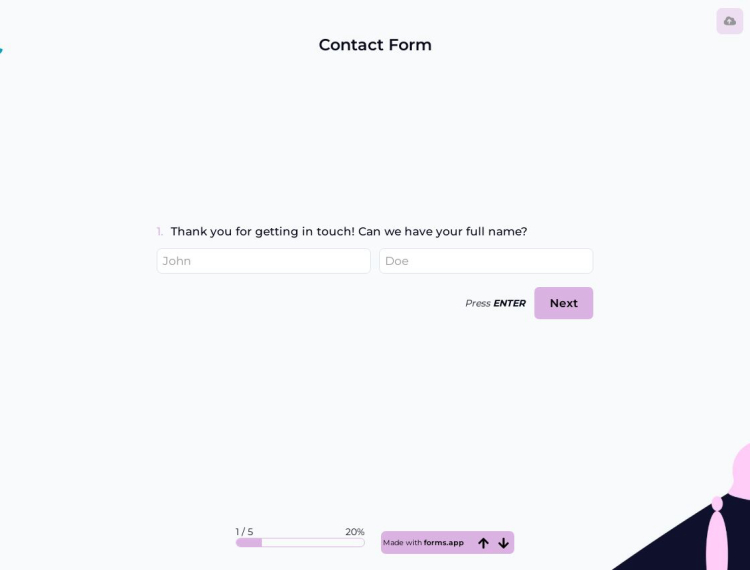 Website Contact Form Template