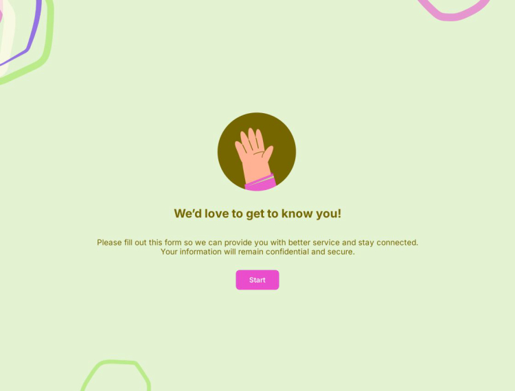 Customer Information Form Template