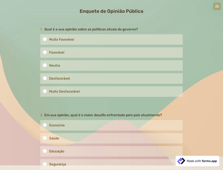 Enquete de Opinião Pública