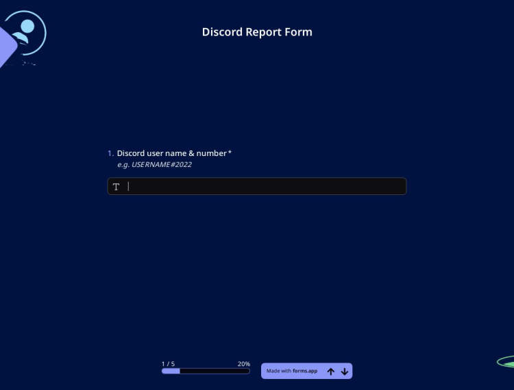 Discord Report Form Template