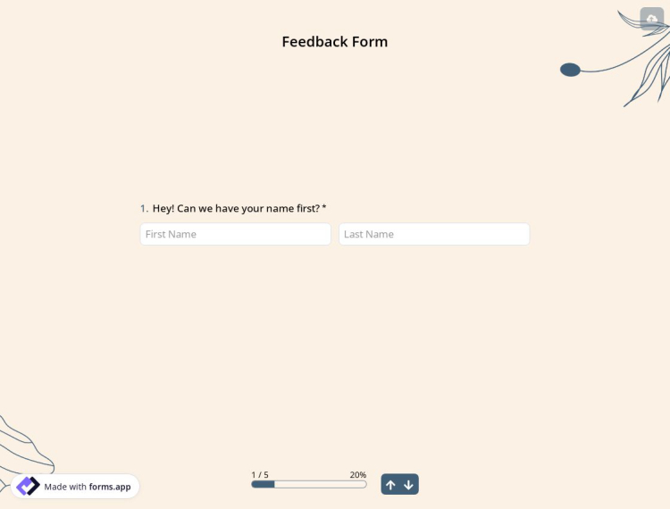 Feedback Form Template